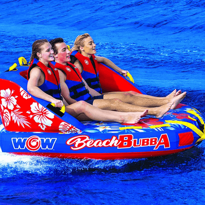 WOW Watersports Beach Bubba 3 Person 3P Towable w Webbing Foam Handles Jupiter Gear Home
