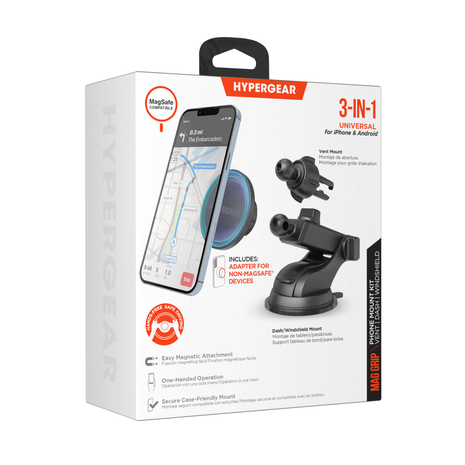 HyperGear MagGrip MagSafe Phone Mount Kit Jupiter Gear Home