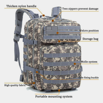 JupiterGear Military 3P Tactical 45L Backpack Army 3 Day Assault Pack Molle Bag Rucksack Range Bag Jupiter Gear Home