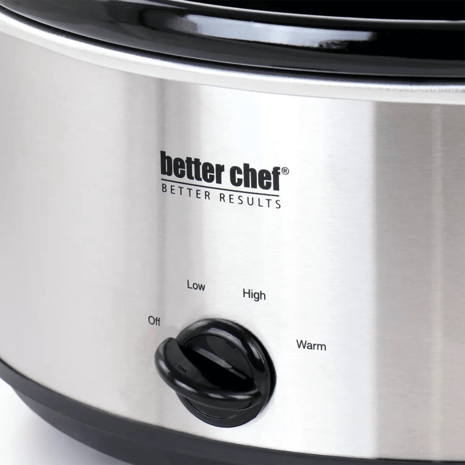 Better Chef 6-Quart Oval Stainless Steel Slow Cooker with Removable Stoneware Crock Jupiter Gear Home