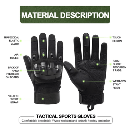 JupiterGear Tactical Military Airsoft Gloves for Outdoor Sports, Paintball, and Motorcycling with Touchscreen Fingertip Capability Jupiter Gear Home