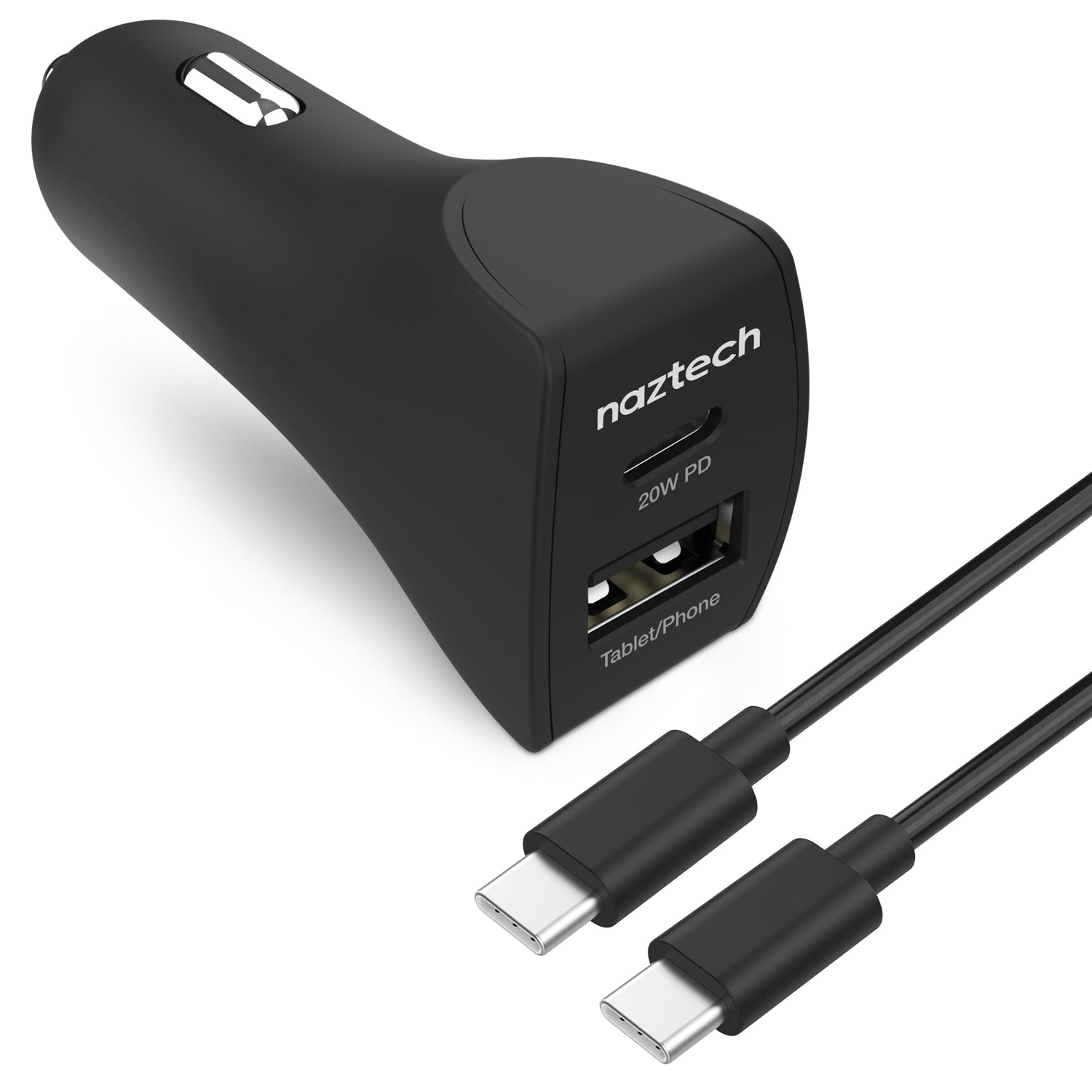 Naztech 20W USB-C PD+12W USB Car Charger Jupiter Gear Home