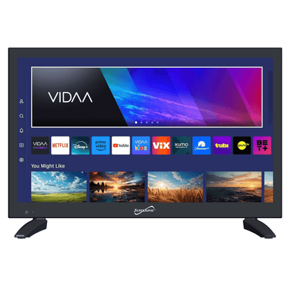 Supersonic 19-inch LED Smart HDTV with DVD Player ATSC and NTSC System ACDC Compatible Jupiter Gear Home