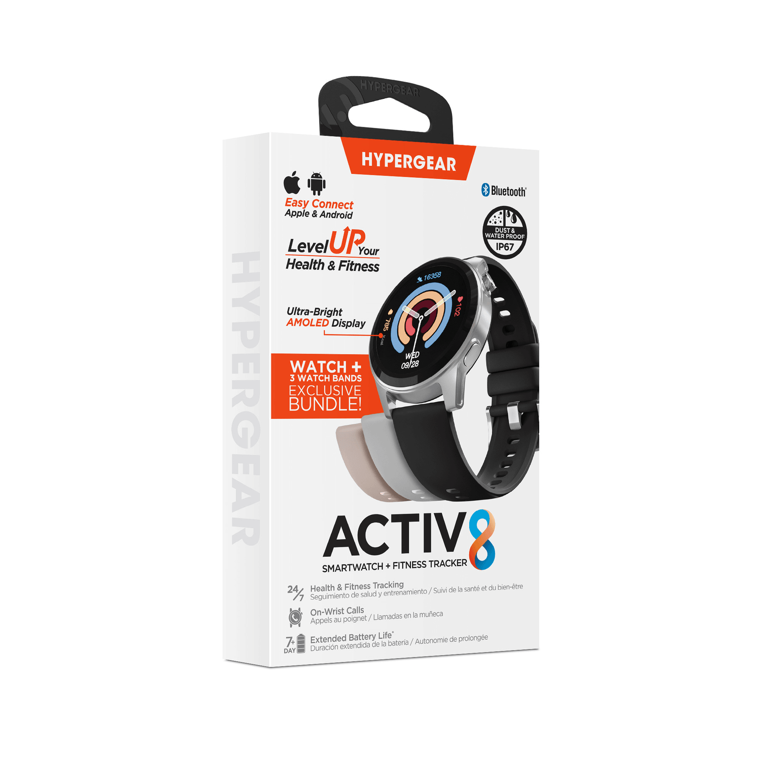 HyperGear SmartWatch + Fitness Tracker Jupiter Gear Home