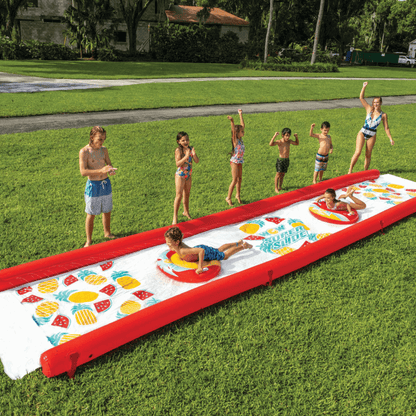 WOW Watersports Pineapple Super Backyard Lawn Slide with High Side Walls and Sprayers Jupiter Gear Home