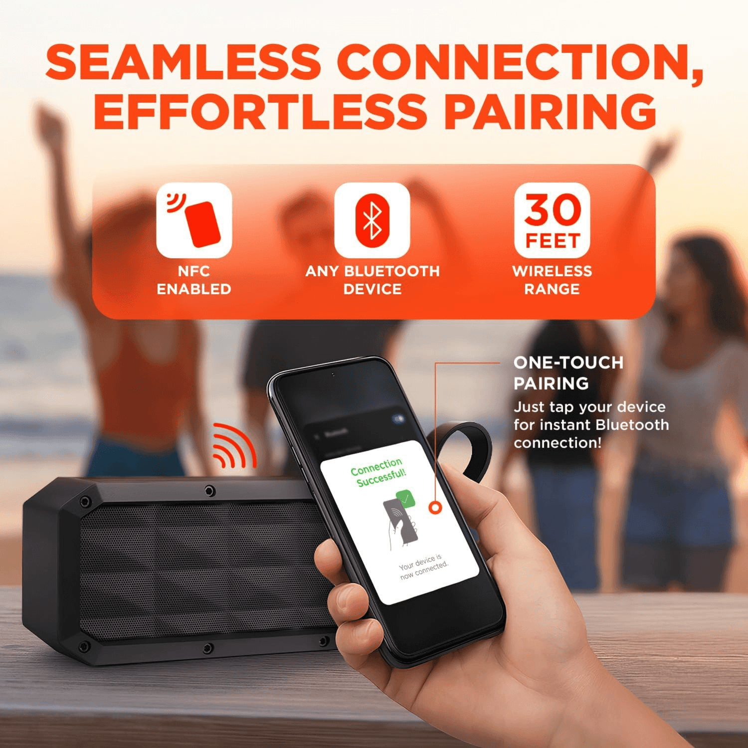 HyperGear Beast XL Water-Resistant Wireless Speaker Jupiter Gear Home