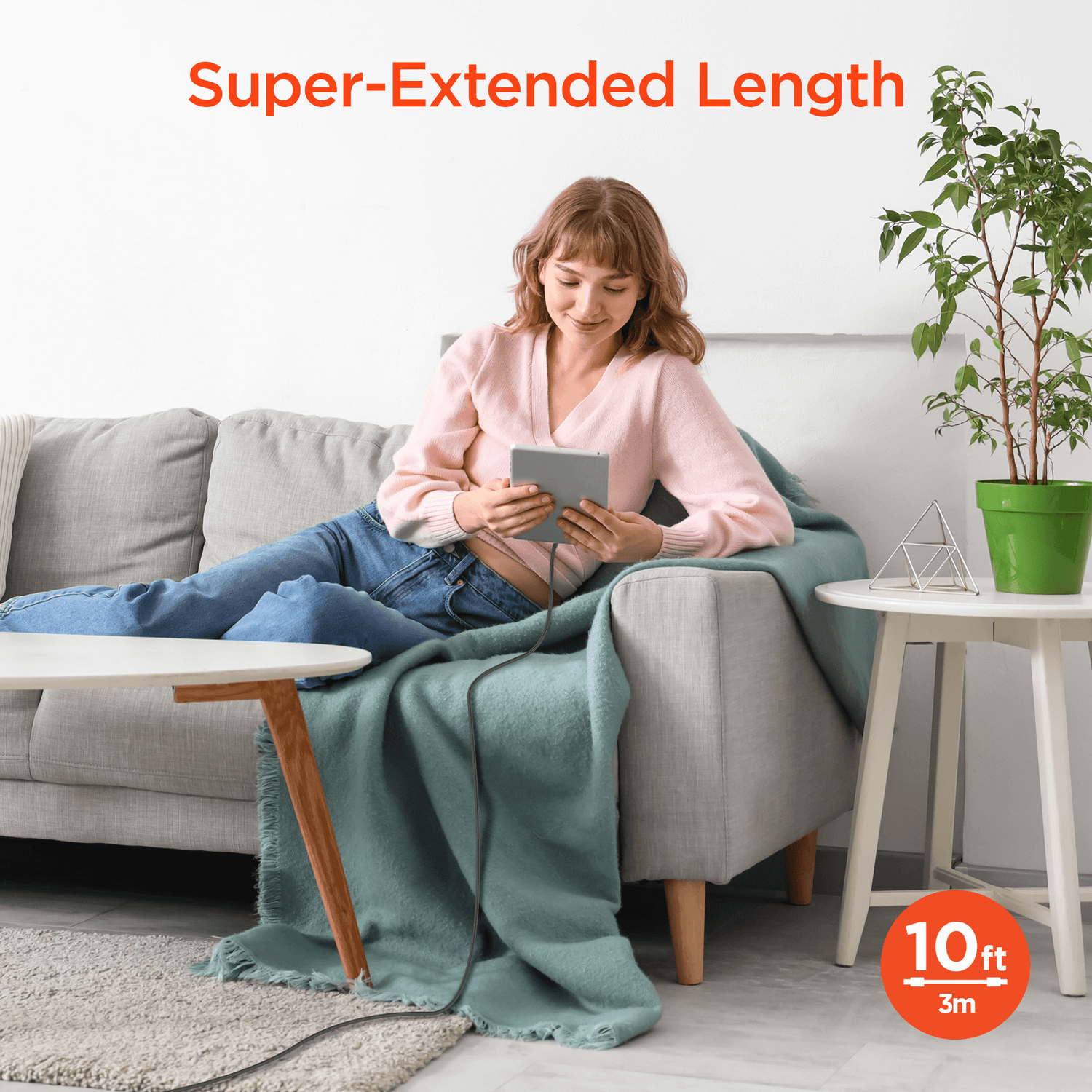 HyperGear Flexi PRO USB-C to Lightning Cable 10ft Jupiter Gear Home