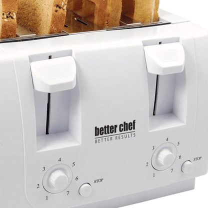 Better Chef Wide Slot 4-Slice Dual Control Toaster Jupiter Gear Home