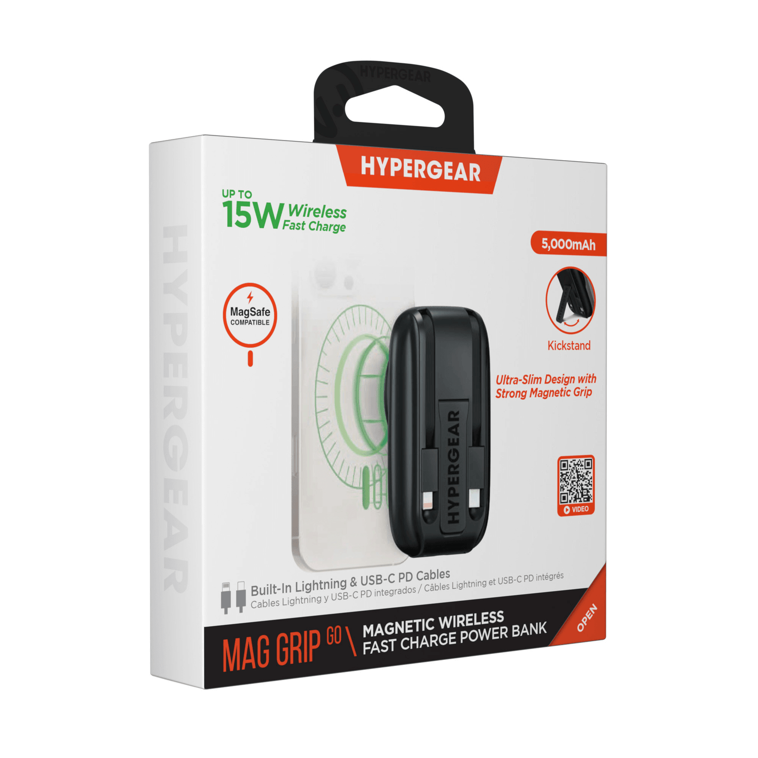 HyperGear Mag Grip Go 5000mAh Wireless Power Bank Jupiter Gear Home