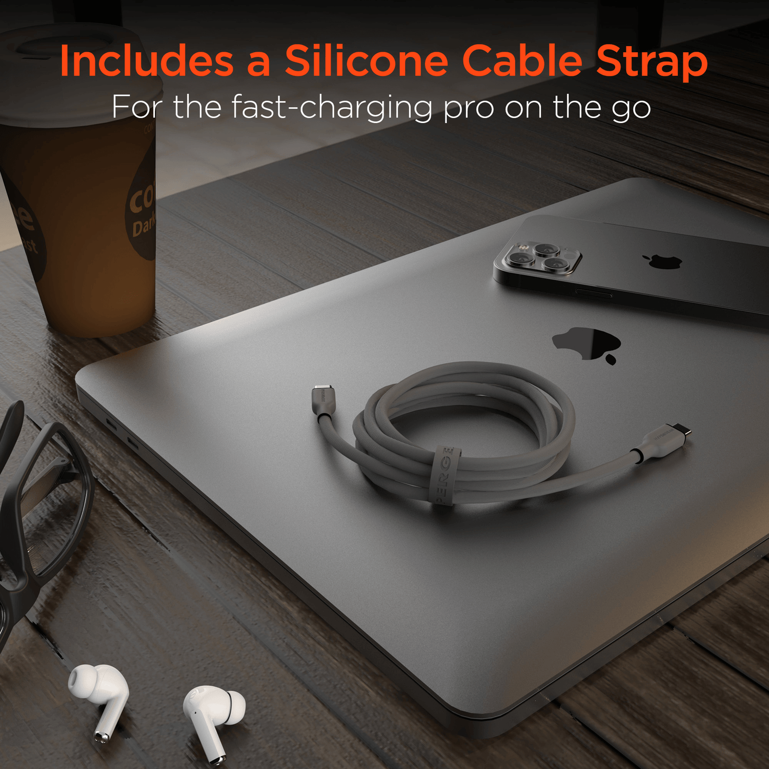 HyperGear Flexi PRO USB-C to USB-C Cable 4ft Jupiter Gear Home