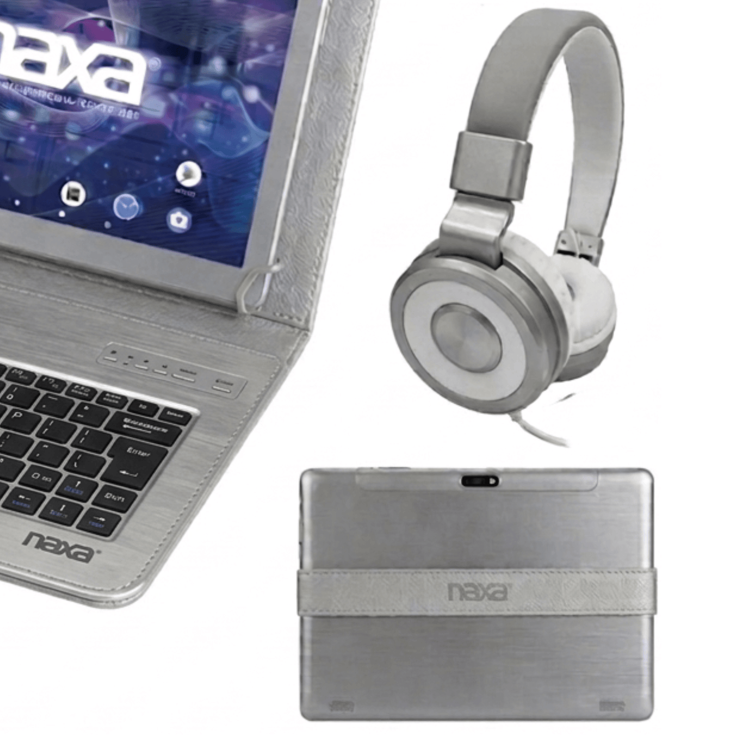Naxa 7" Tablet with Bluetooth Keyboard, Case &amp; Headphone - Refurbished Jupiter Gear Home