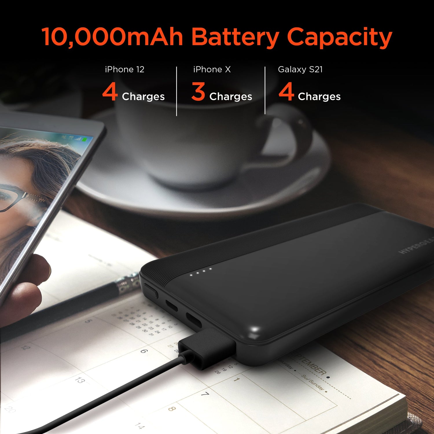 HyperGear 10000mAh 20W PD + USB Power Bank Jupiter Gear Home