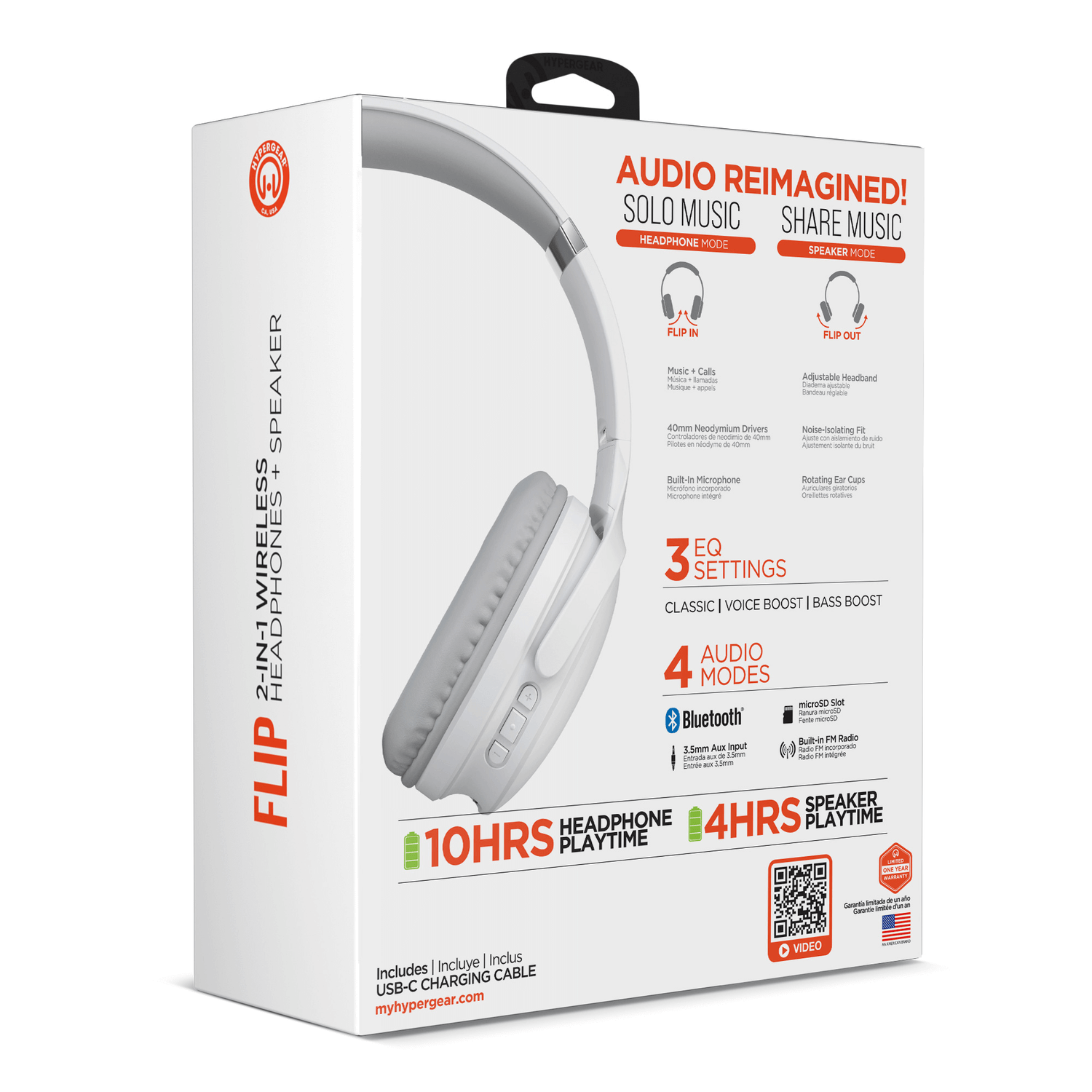 HyperGear Flip 2-in-1 Headphones Plus Speaker Jupiter Gear Home
