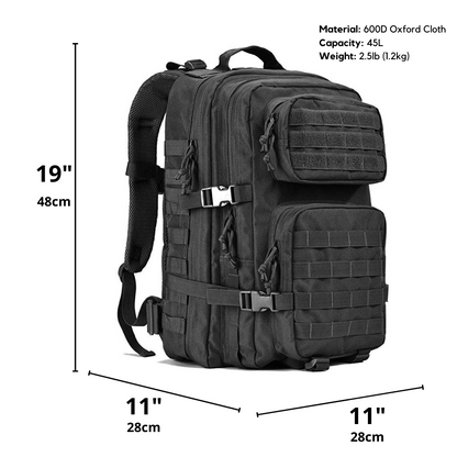 JupiterGear Military 3P Tactical 45L Backpack Army 3 Day Assault Pack Molle Bag Rucksack Range Bag Jupiter Gear Home