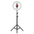 Supersonic PRO Live Stream 14” Floor Ring Light with RGB (SC-2430RGB) Jupiter Gear Home