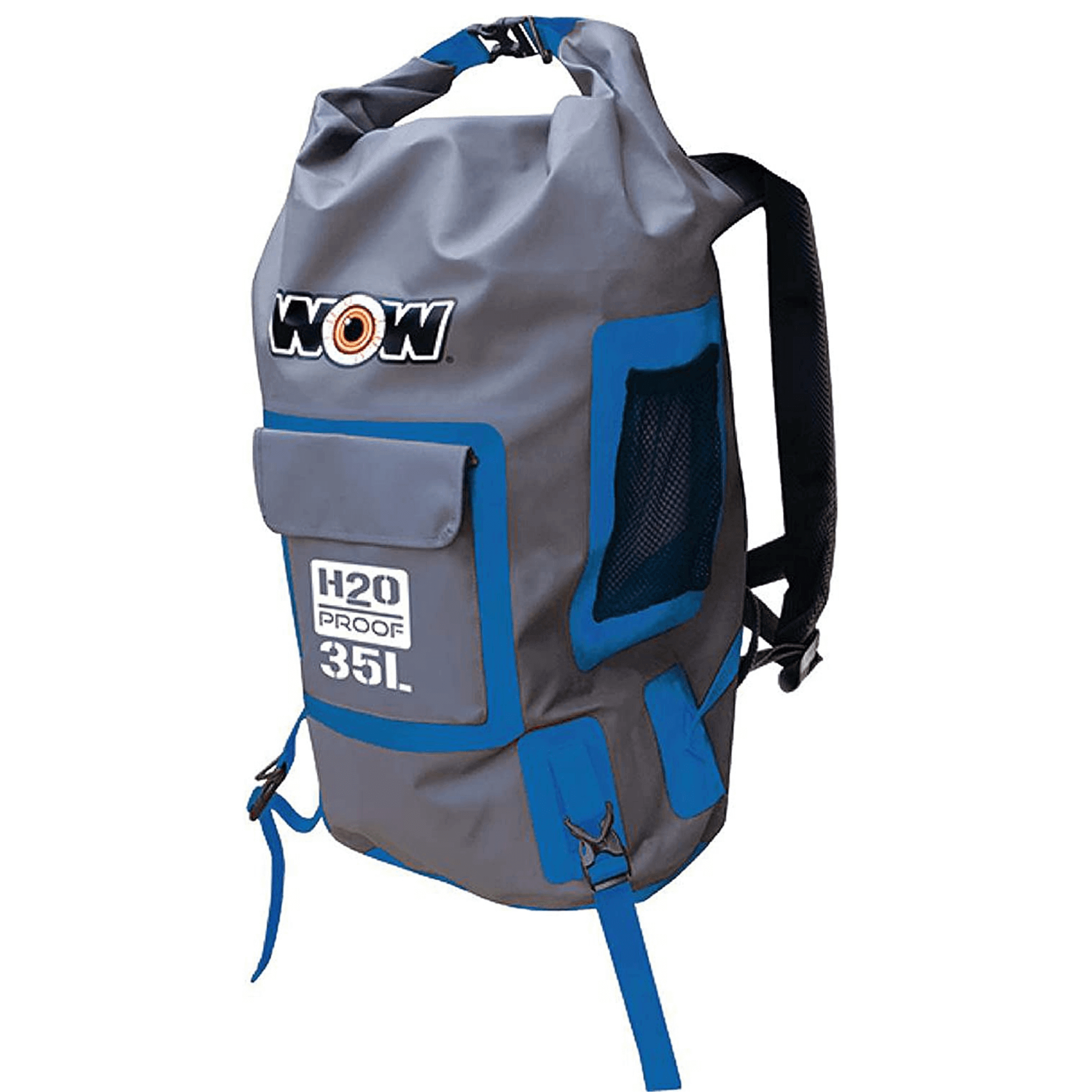 WOW Watersports H2O Proof Dry Backpack 35 Liter Blue Jupiter Gear Home
