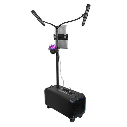 Supersonic Portable PA System Karaoke Speaker with TWS, FM Radio &amp; LED Disco Ball (IQ-906K) Jupiter Gear Home