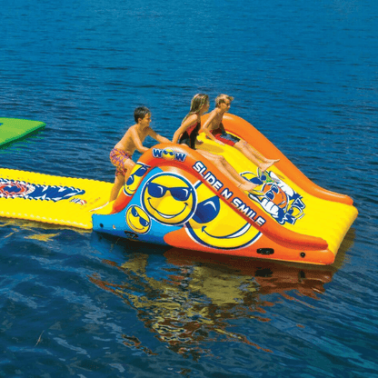 WOW Watersports Slide N Smile Floating 2 Lane Waterslide Jupiter Gear Home