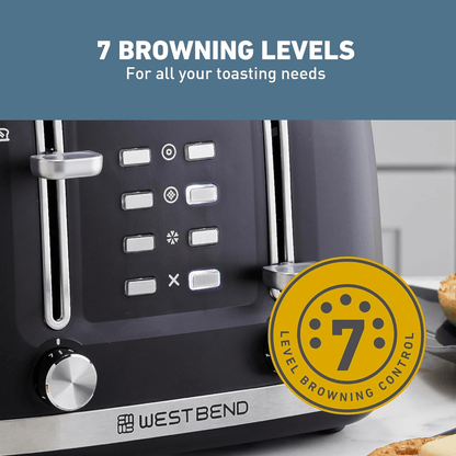 West Bend 4-Slice Multi-Function Toaster with Stainless Accents Jupiter Gear Home
