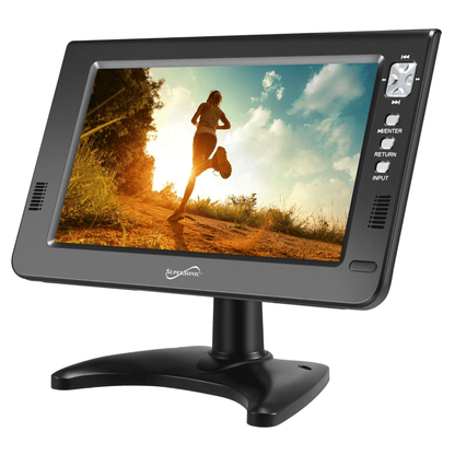 Supersonic Portable 9-inch LCD TV with Built-in Digital Tuner Rechargeable Battery ACDC Operation for Car Travel Jupiter Gear Home
