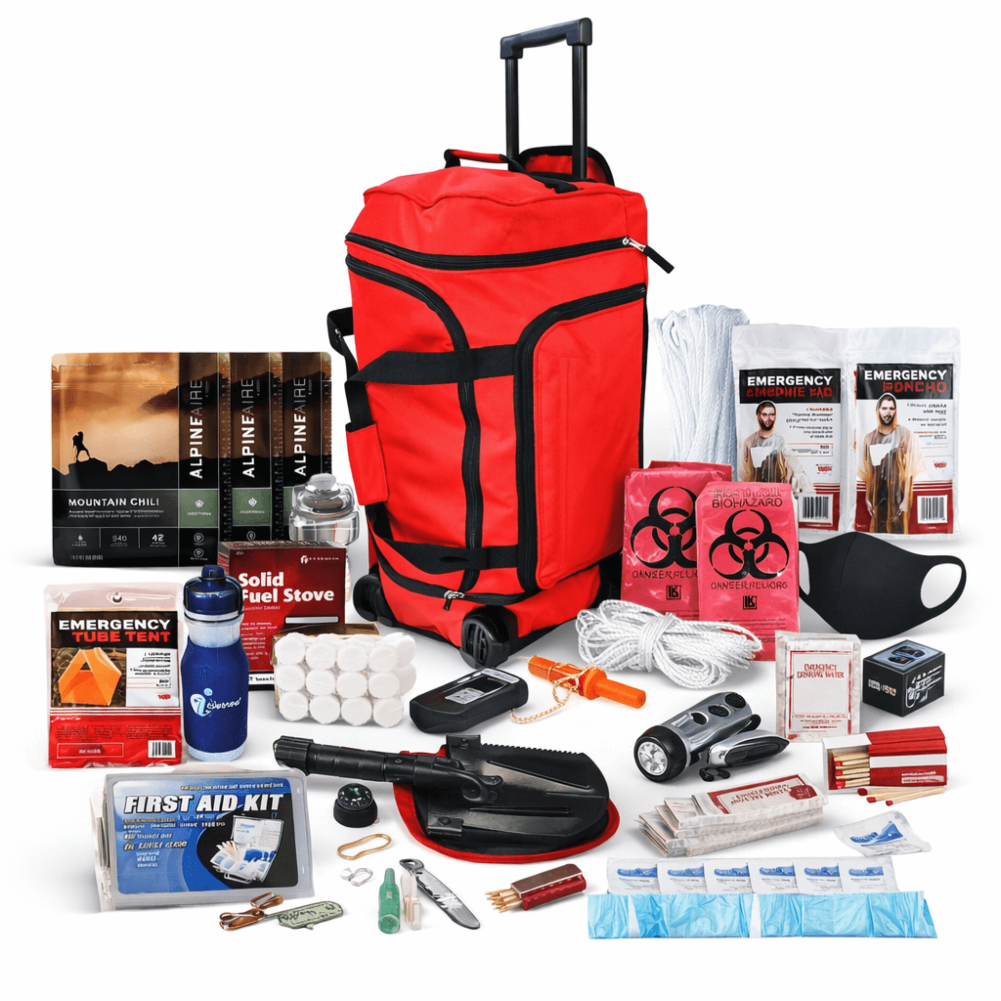 WSK 14-Day Deluxe Food Storage Emergency Survival Kit with Rolling Bag Jupiter Gear Home