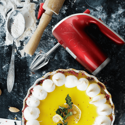 Better Chef 5-Speed 150W Hand Mixer with Silver Accents and Storage Clip Jupiter Gear Home