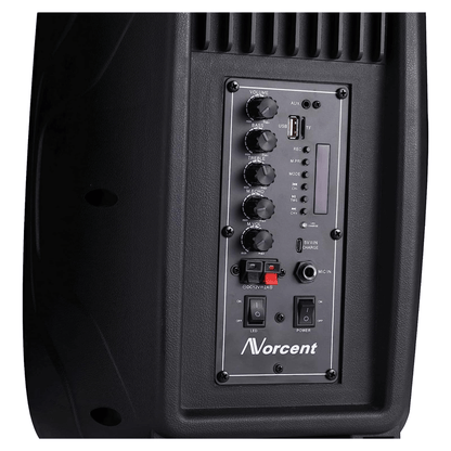 Norcent Dual 6" Tailgate Bluetooth Speaker with Multi-Colored LED Light System Jupiter Gear Home