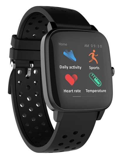 Supersonic Smartwatch with Dynamic Heart Rate, Temperature, Blood Oxygen, and Blood Pressure Monitor Jupiter Gear Home