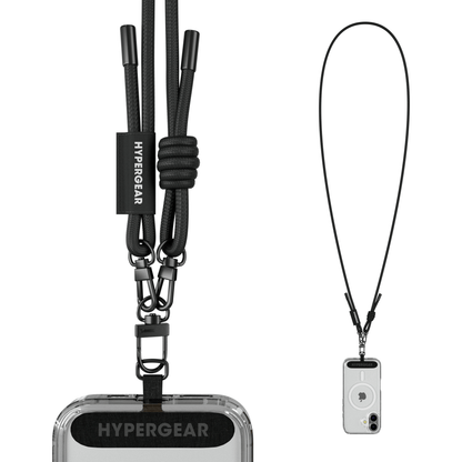HyperGear TECHcessories Black Braided Rope Universal Crossbody Phone Strap Jupiter Gear Home