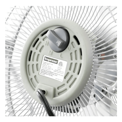 Impress All-Metal 9" High Velocity Floor Fan Jupiter Gear Home