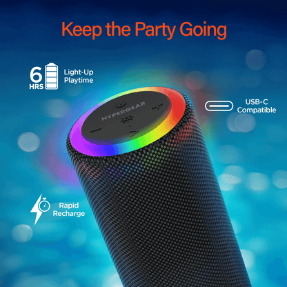 HyperGear Halo XL Wireless LED Speaker Jupiter Gear Home