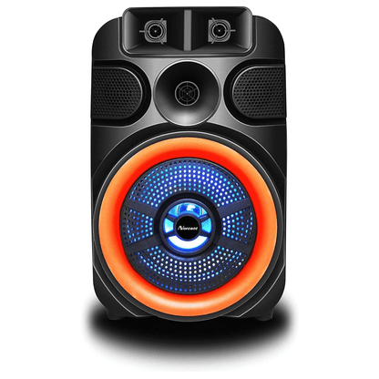 Norcent 8" Portable Bluetooth Outdoor Speaker with FM Radio and LED Lights Jupiter Gear Home