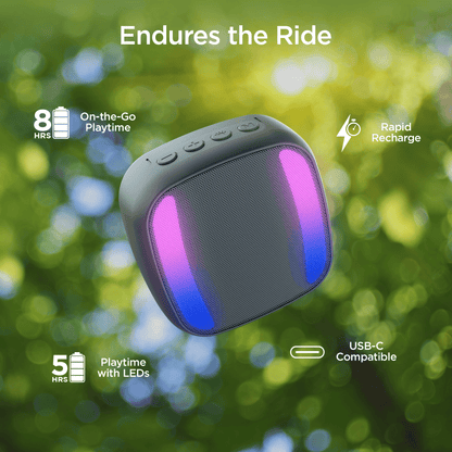 HyperGear Spin Cycle LED Wireless Bike Speaker Jupiter Gear Home