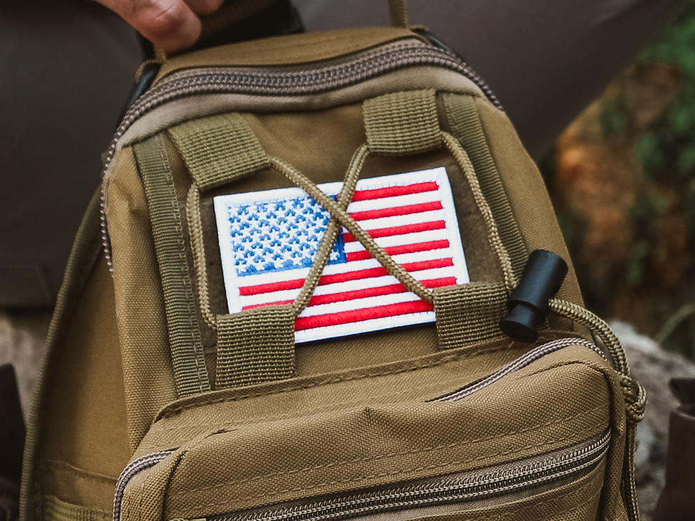 JupiterGear Tactical USA Flag Patch with Detachable Backing Jupiter Gear Home