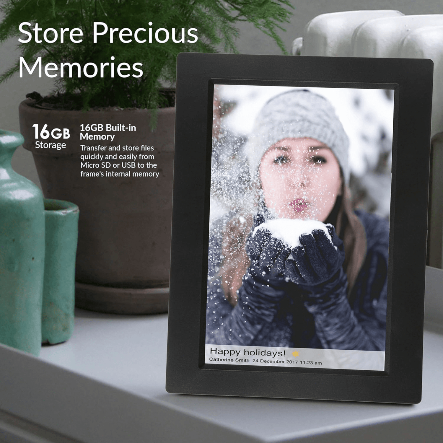 Supersonic 10" Smart WiFi Photo Frame Jupiter Gear Home