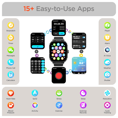HyperGear FIT X2 Smartwatch and Fitness Tracker Jupiter Gear Home