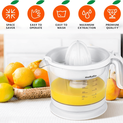 moRollio Compact 32oz Electric Citrus Juicer Jupiter Gear Home