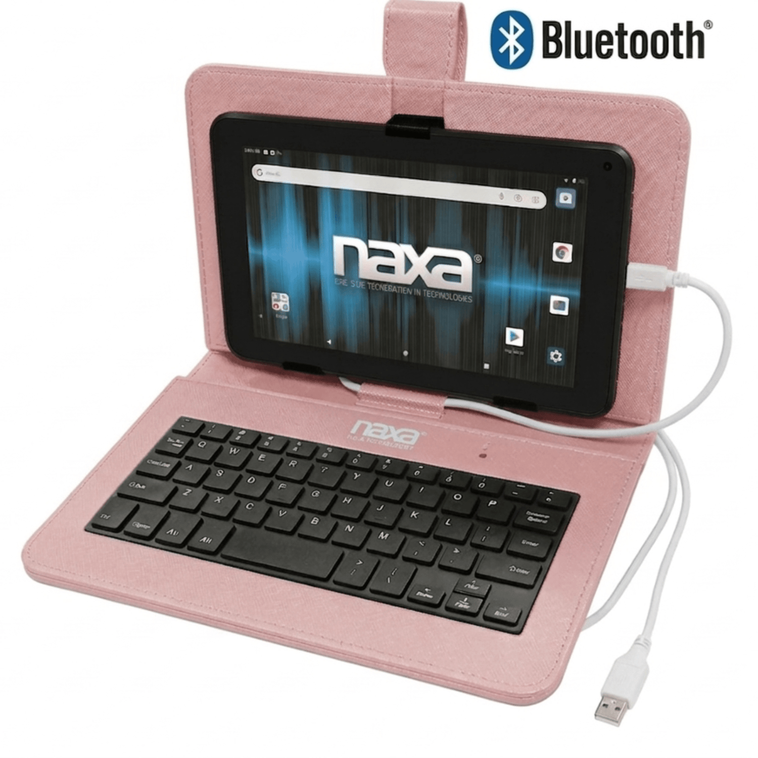 Naxa 10.1" Core Android 11 Tablet Kit Rose Gold - Refurbished Jupiter Gear Home