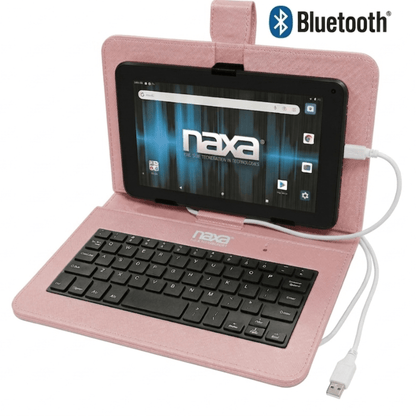 Naxa 10.1" Core Android 11 Tablet Kit Rose Gold - Refurbished Jupiter Gear Home