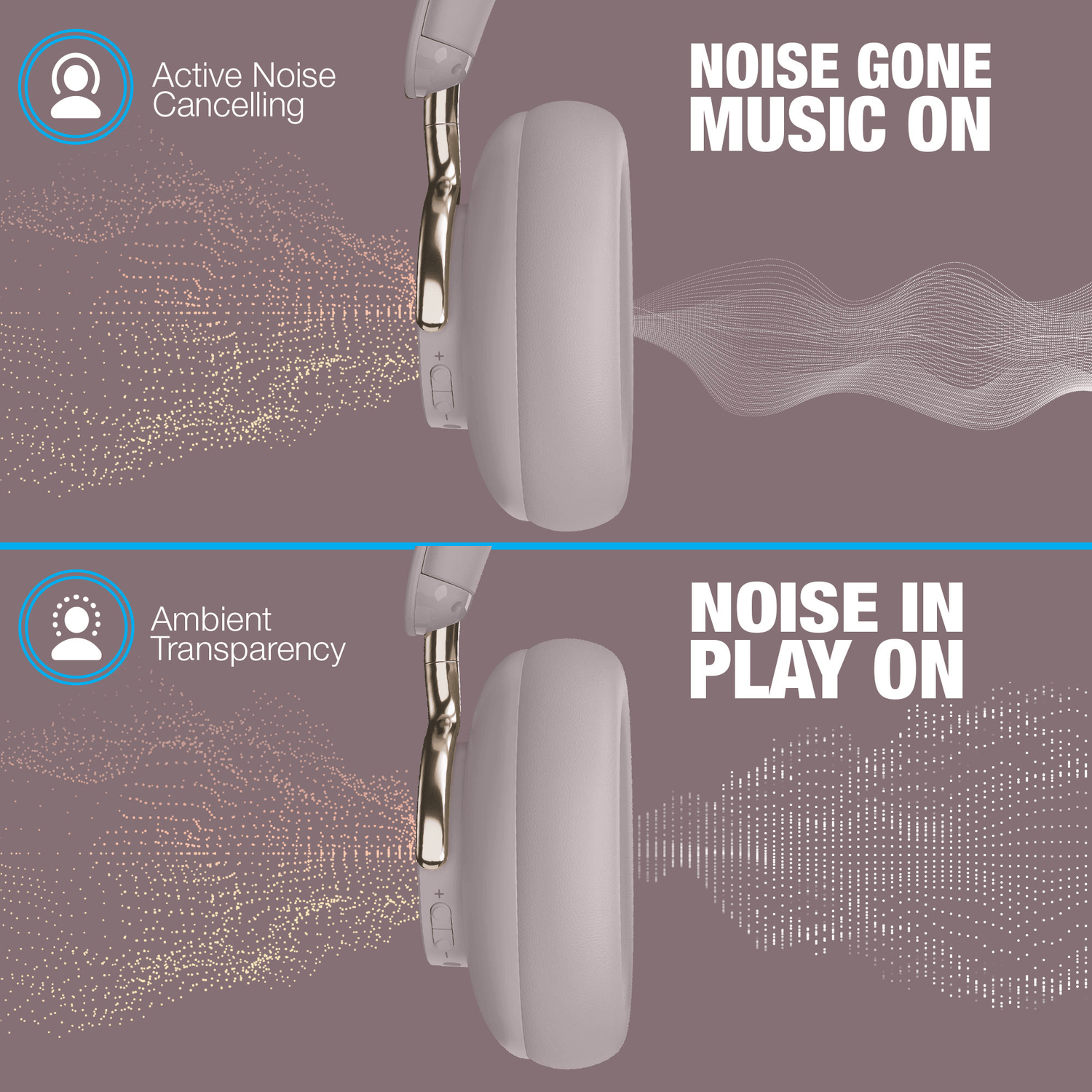 Naztech Aura 360 ANC Wireless Headphones Jupiter Gear Home