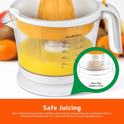 moRollio Compact 32oz Electric Citrus Juicer Jupiter Gear Home