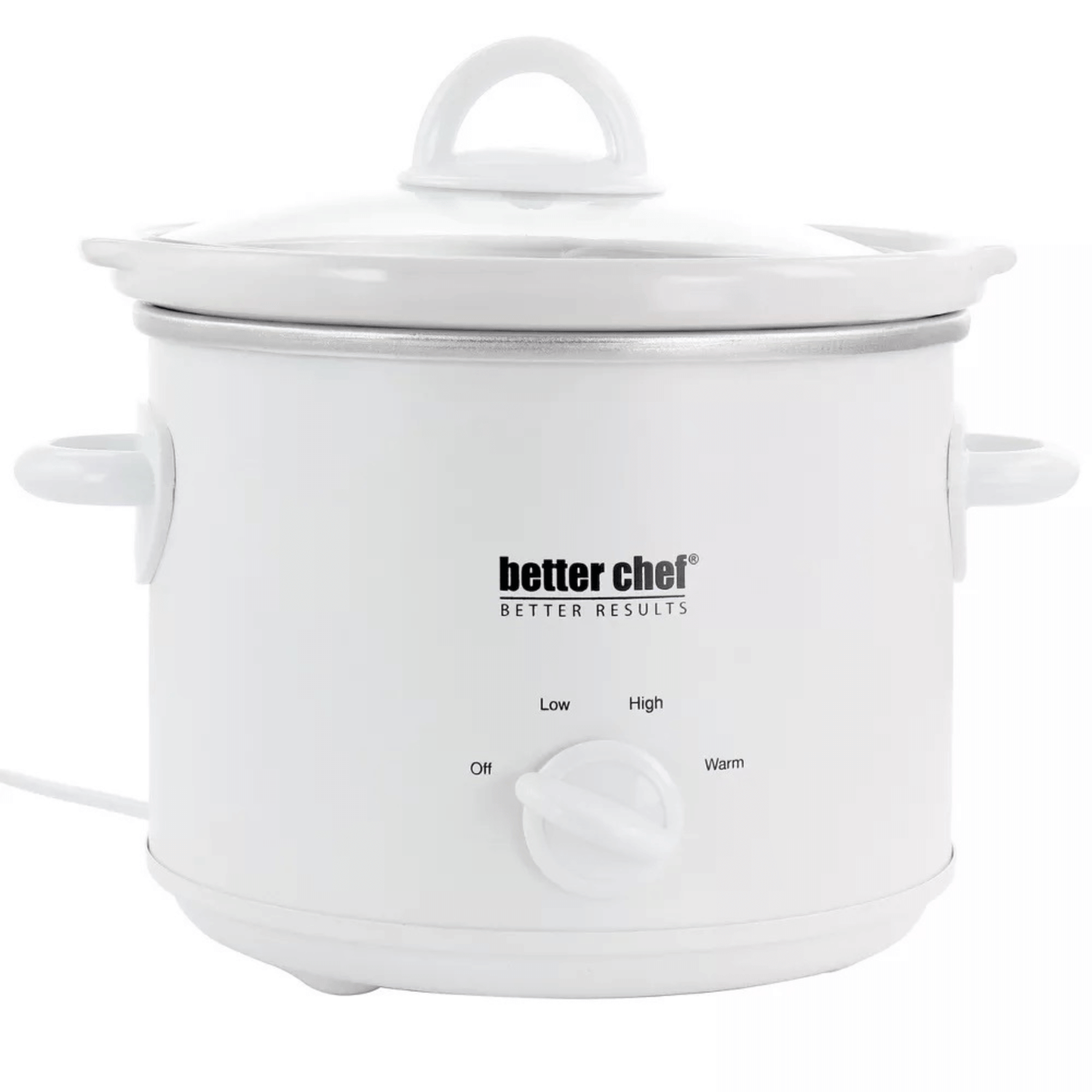 Better Chef 3-Quart Round Slow Cooker with Removable White Crock Jupiter Gear Home