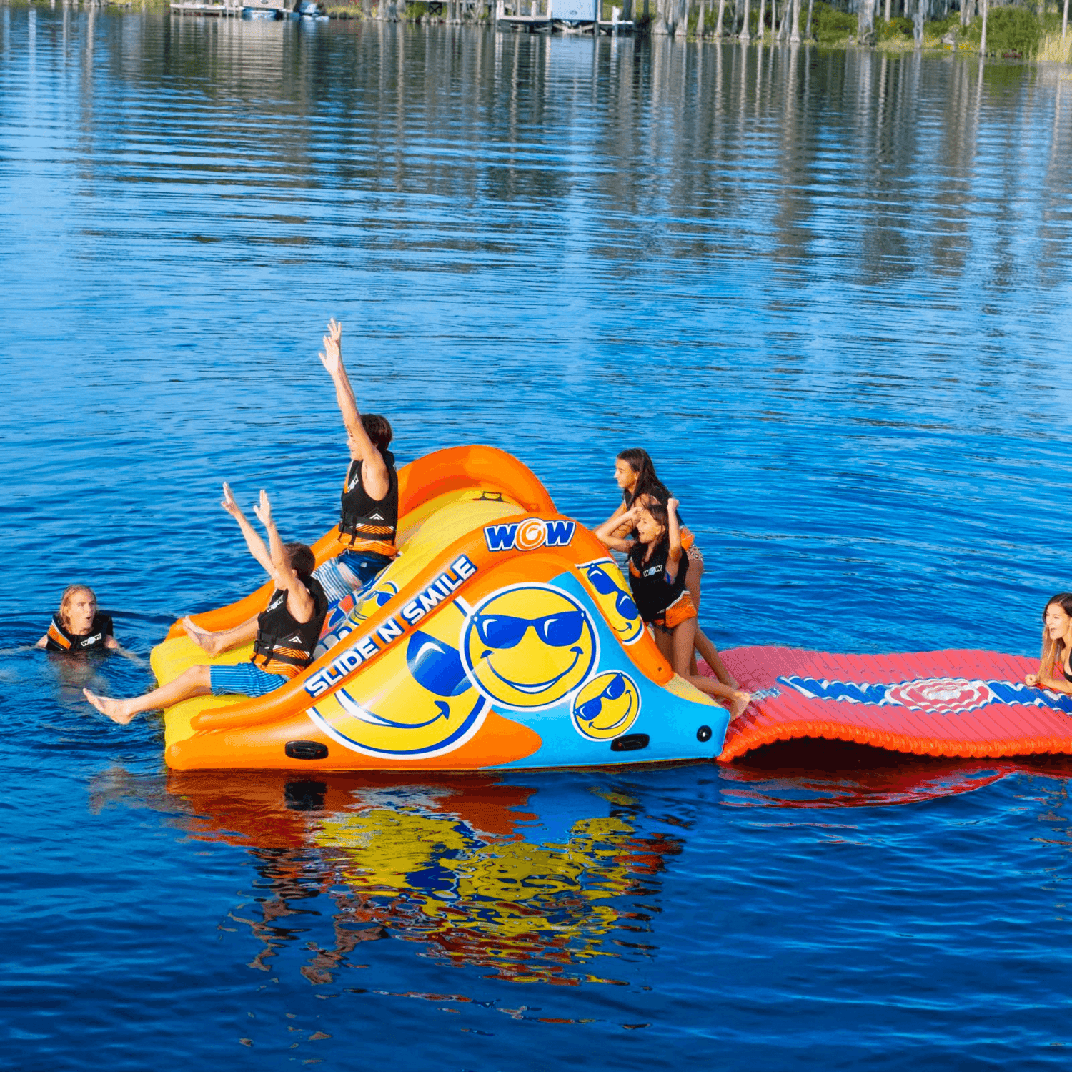 WOW Watersports Slide and Water Walkway Slide N Smile Combo Jupiter Gear Home