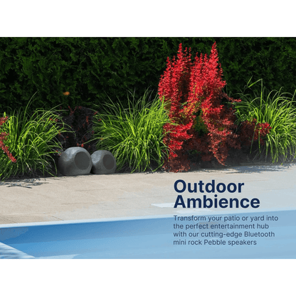 Emerson 1-Pair Mini Pebbles Duo Bluetooth Outdoor Speakers Jupiter Gear Home