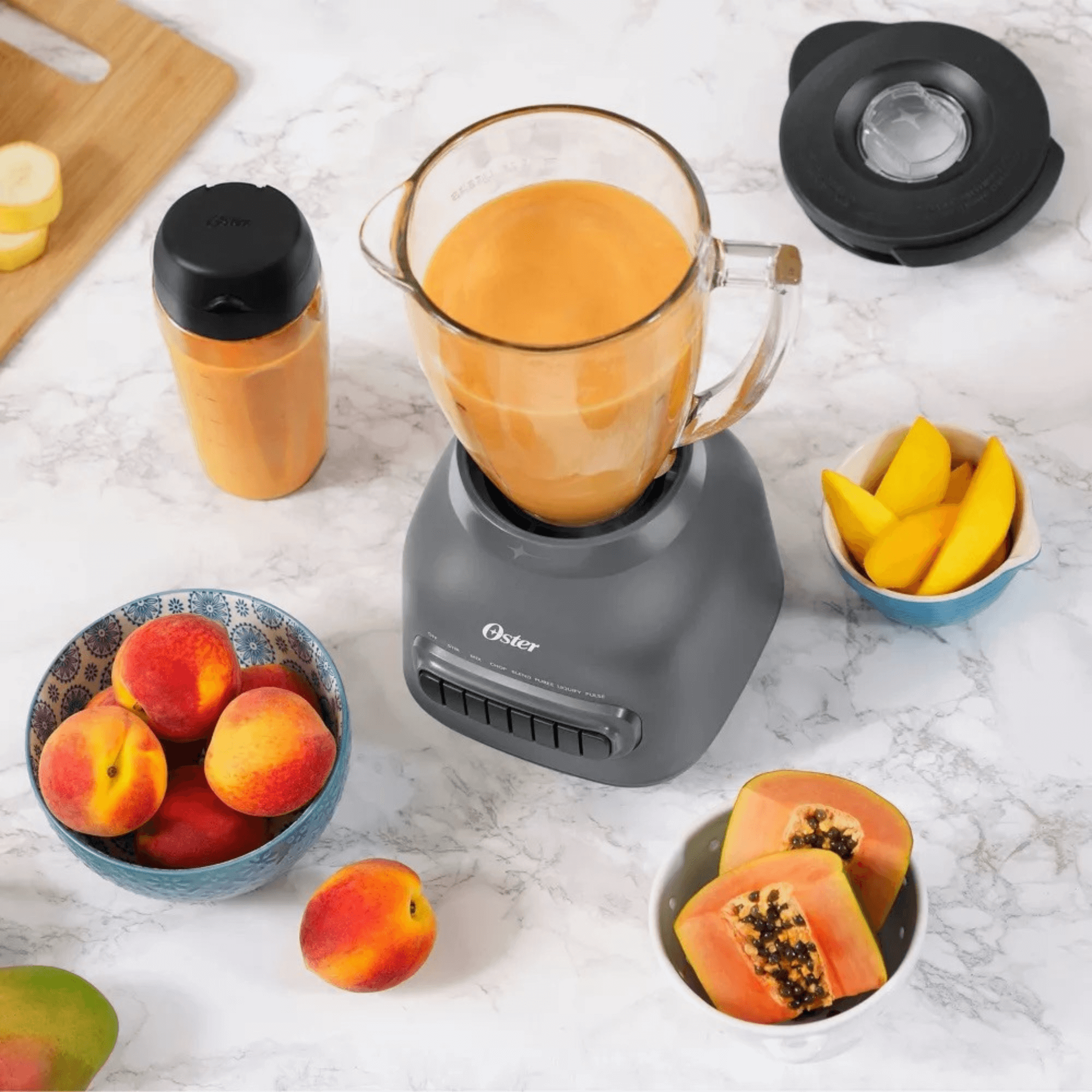 Oster 8-Speed Glass Jar Blender with 20oz Blend-n-Go Cup Jupiter Gear Home