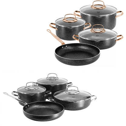 Korkmaz Galaksi 7 Piece Non Stick Aluminum Cookware Set Jupiter Gear Home