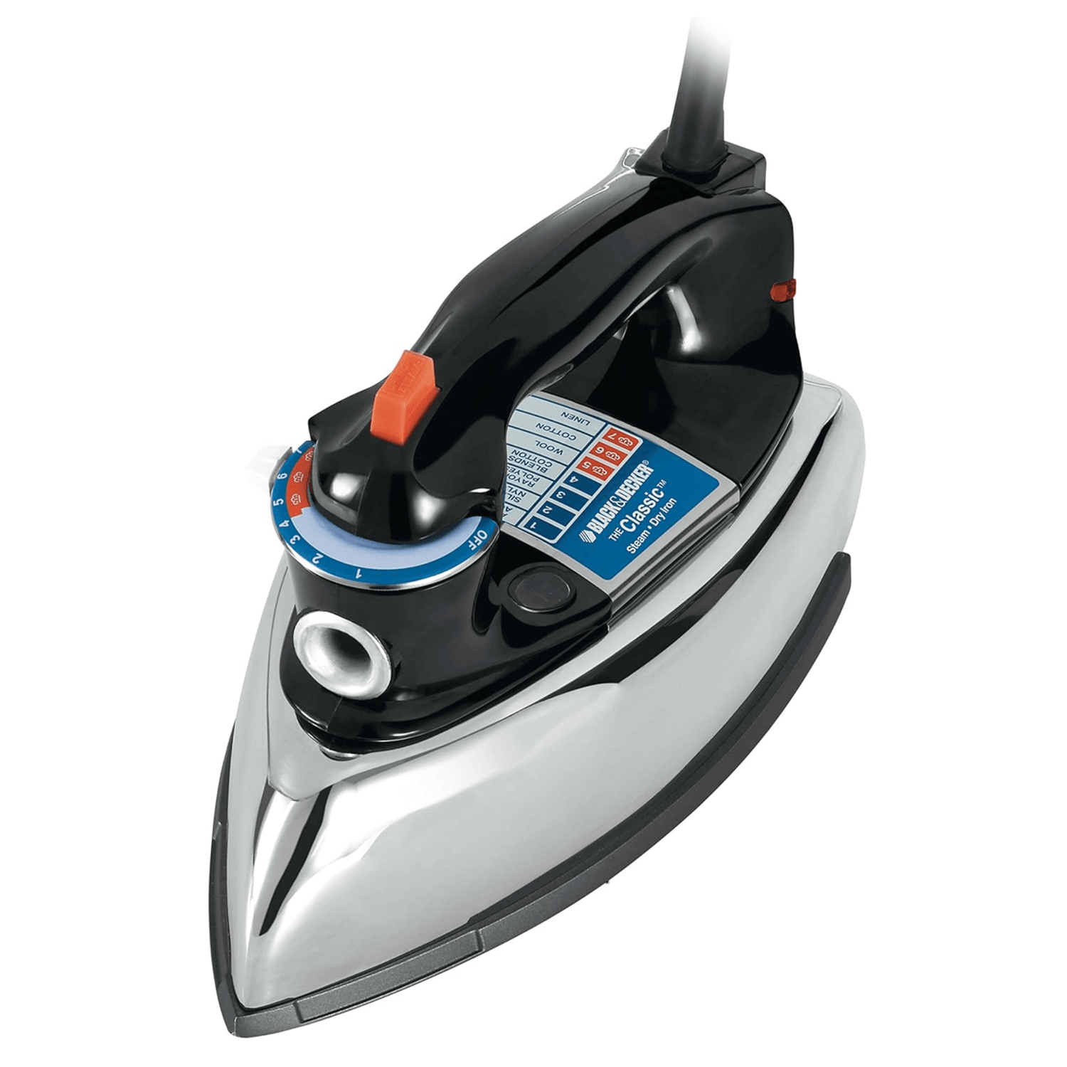 Black &amp; Decker Classic Auto-Shutoff Iron with Aluminum Soleplate Jupiter Gear Home