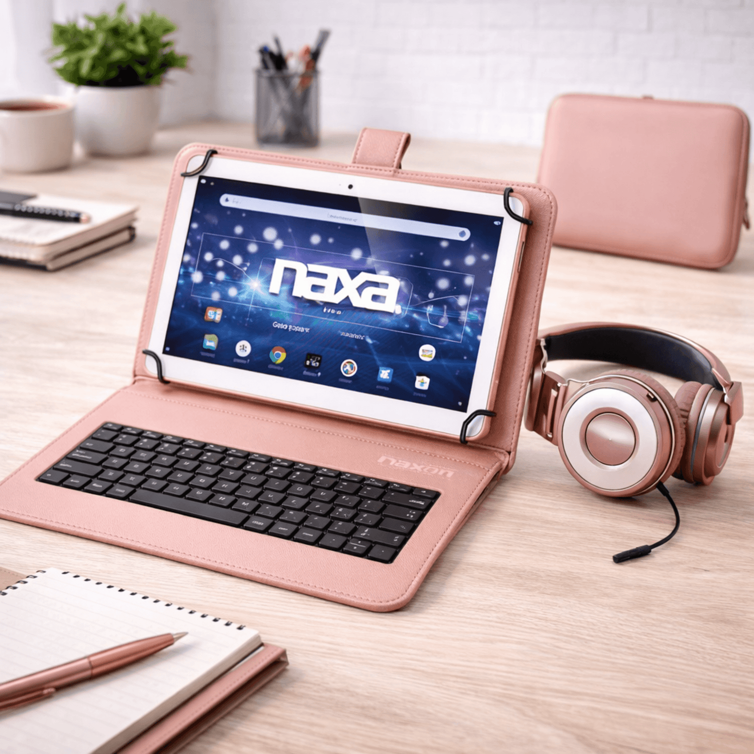 Naxa 7" Tablet with Bluetooth Keyboard, Case &amp; Headphone - Refurbished Jupiter Gear Home