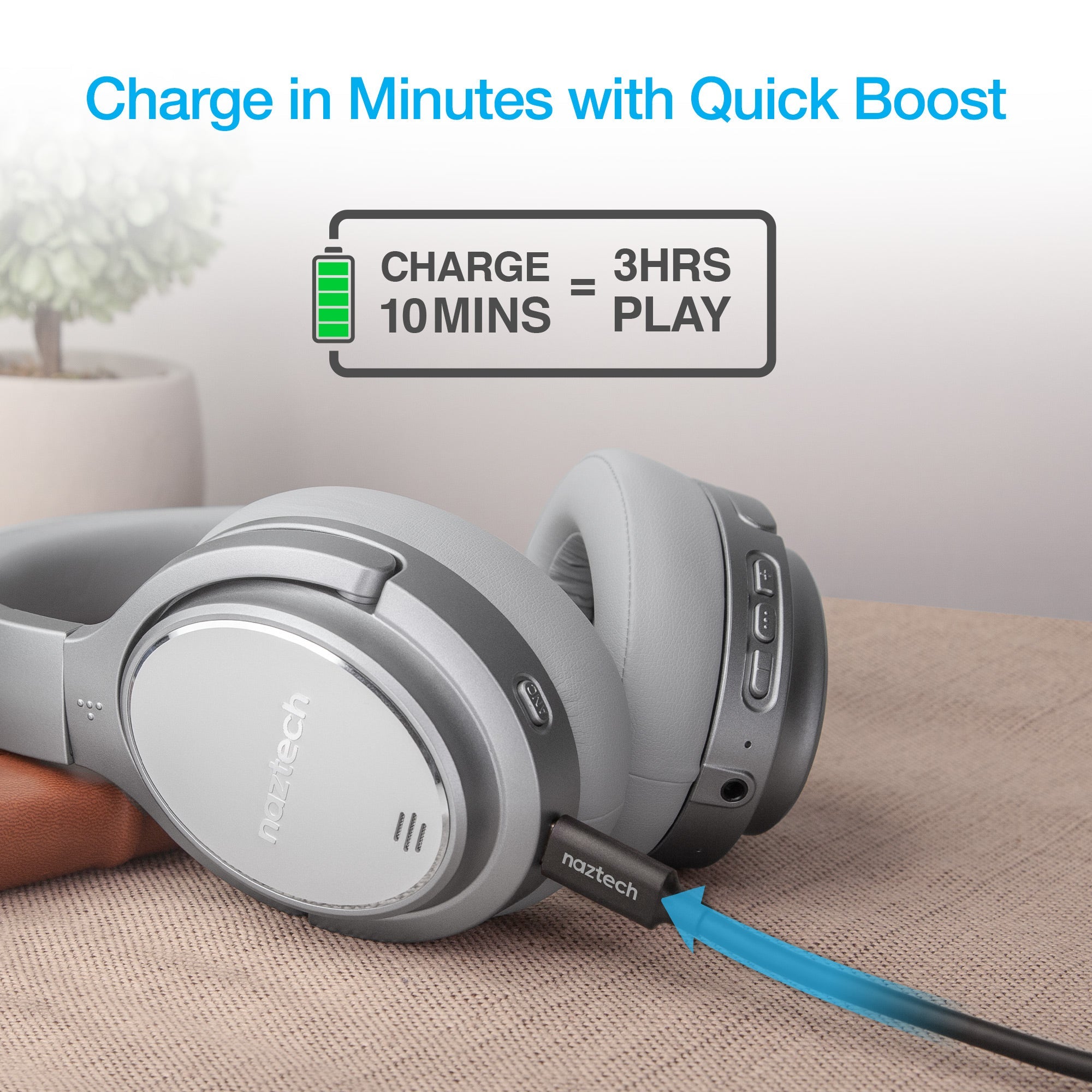 Naztech Driver ANC1000 Wireless Headphones Jupiter Gear Home