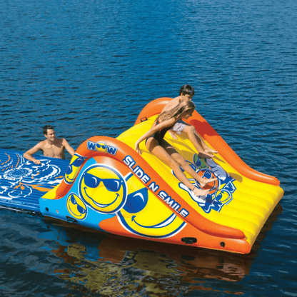 WOW Watersports Slide N Smile Floating 2 Lane Waterslide Jupiter Gear Home